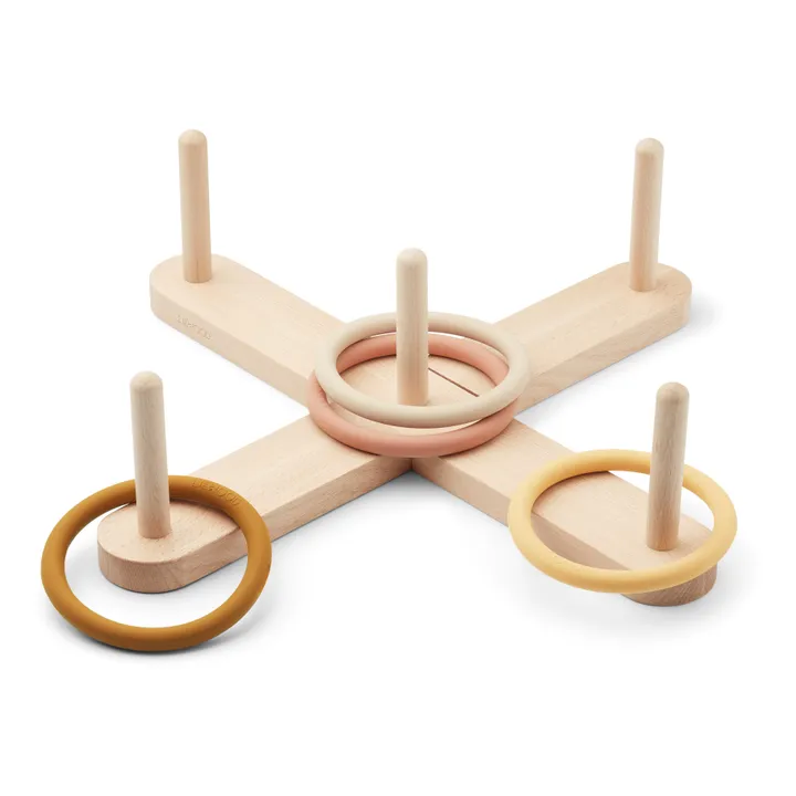 Liewood Jeu de lancer d'anneaux en bois | Rose