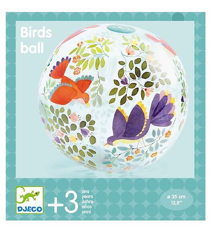 Djeco Bådebold - 35 cm - Blåmster & Fugle