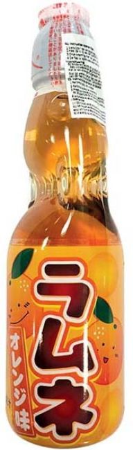 Hata Kousen Ramune Sinaasappel Frisdrank met Koolzuur 200ml