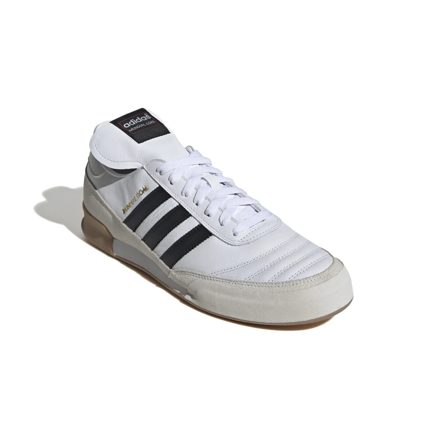 Adidas Mundial Goal Zaalvoetbalschoenen (IN) Wit Zwart Goud