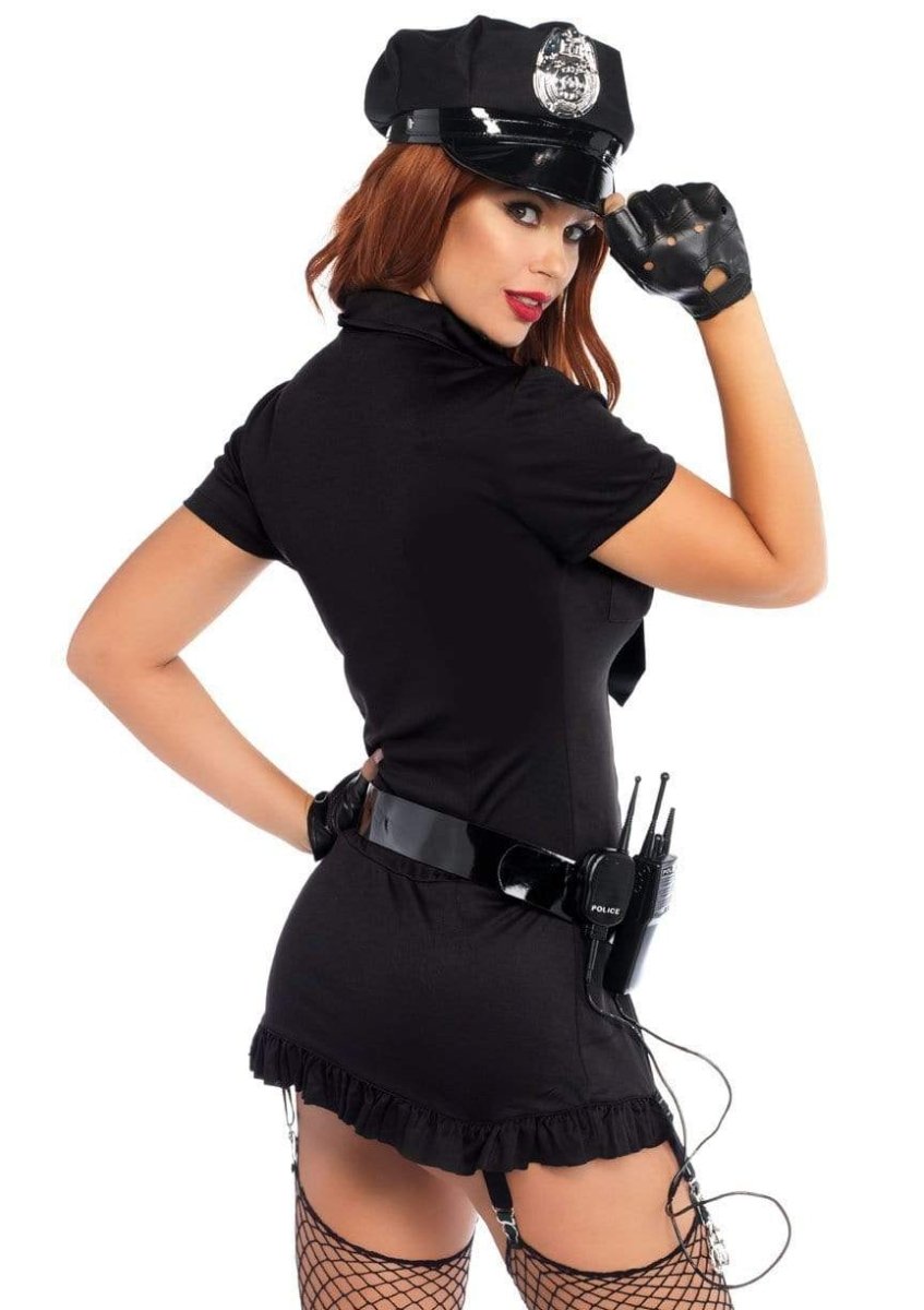 Politie Jurk Zwart Dames Dirty Cop Leg Avenue