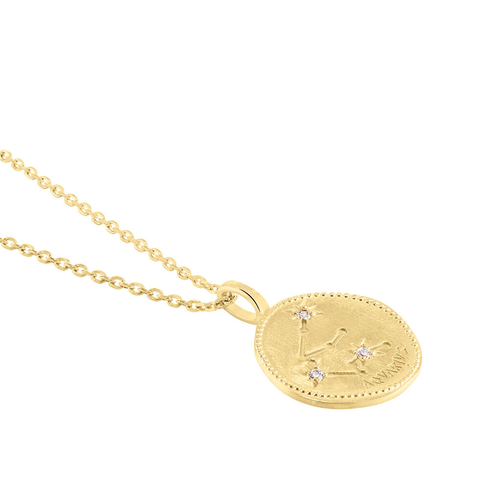 Collier Iago Plaqué Or Oxydes De Zirconium