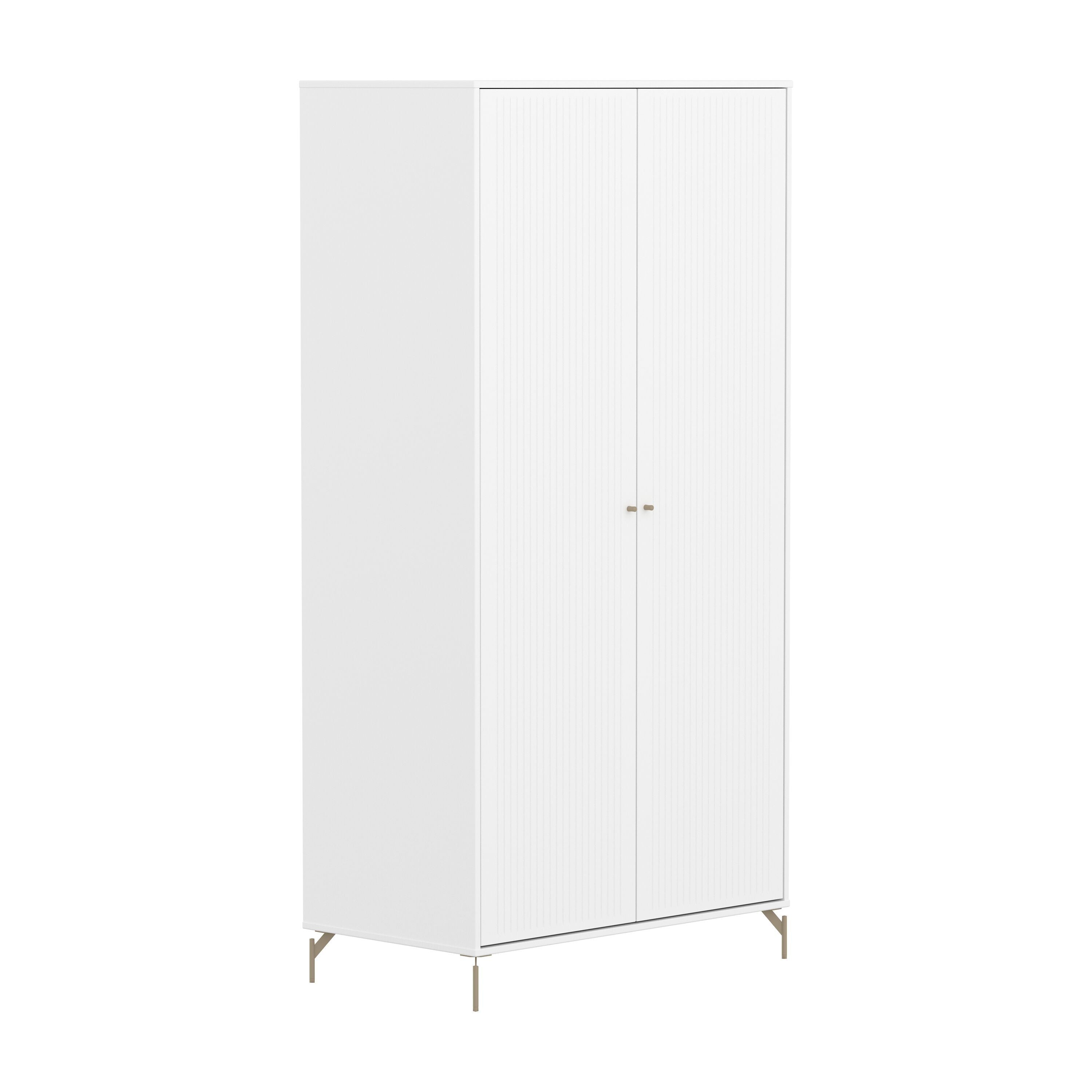 Flexa SAGA Schrank - Weiss / B: 100.0 cm x T: 55.0 cm x H: 200.0 cm