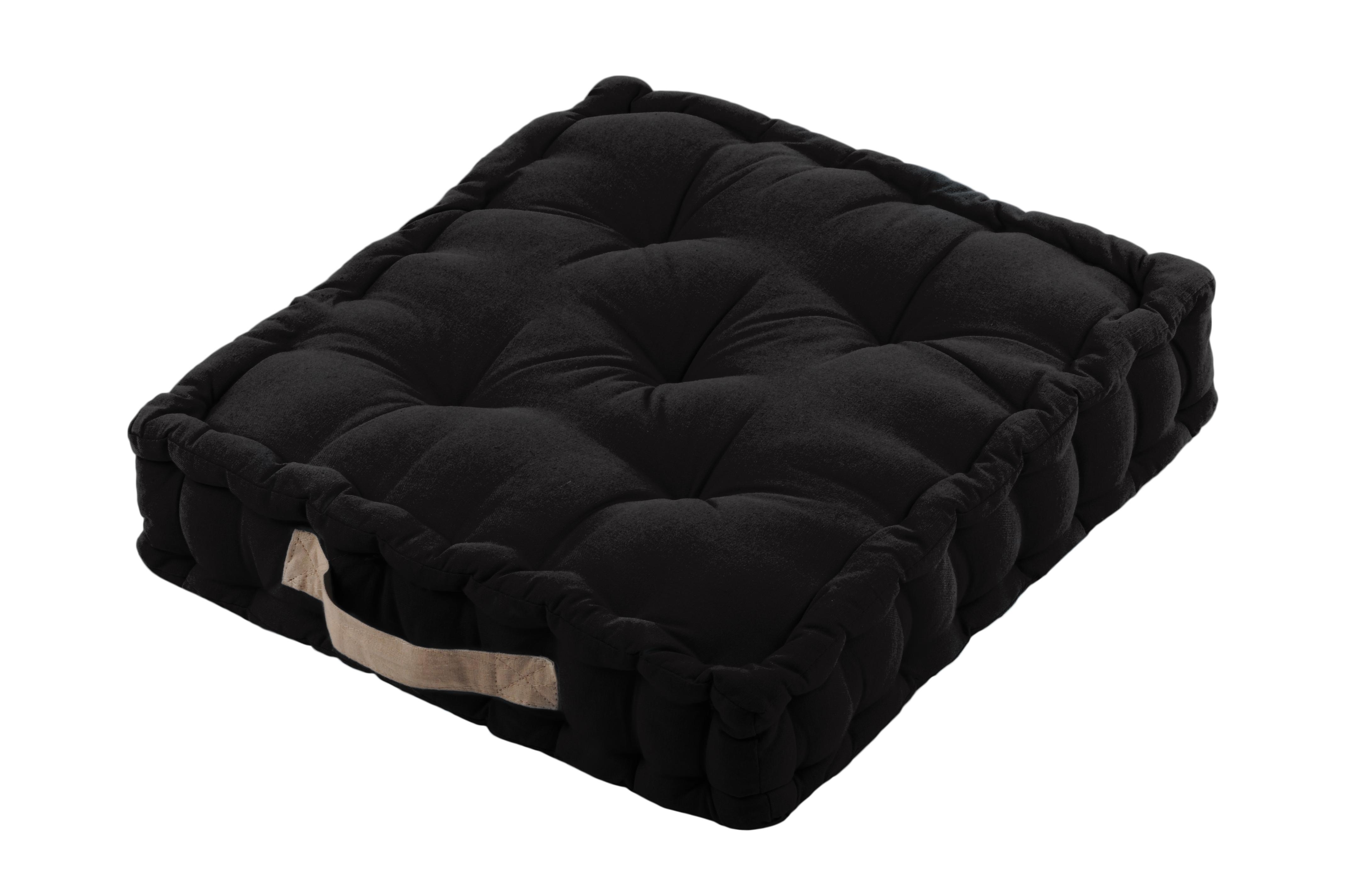DUO COUSSIN 45X45X10 NOIR LIN