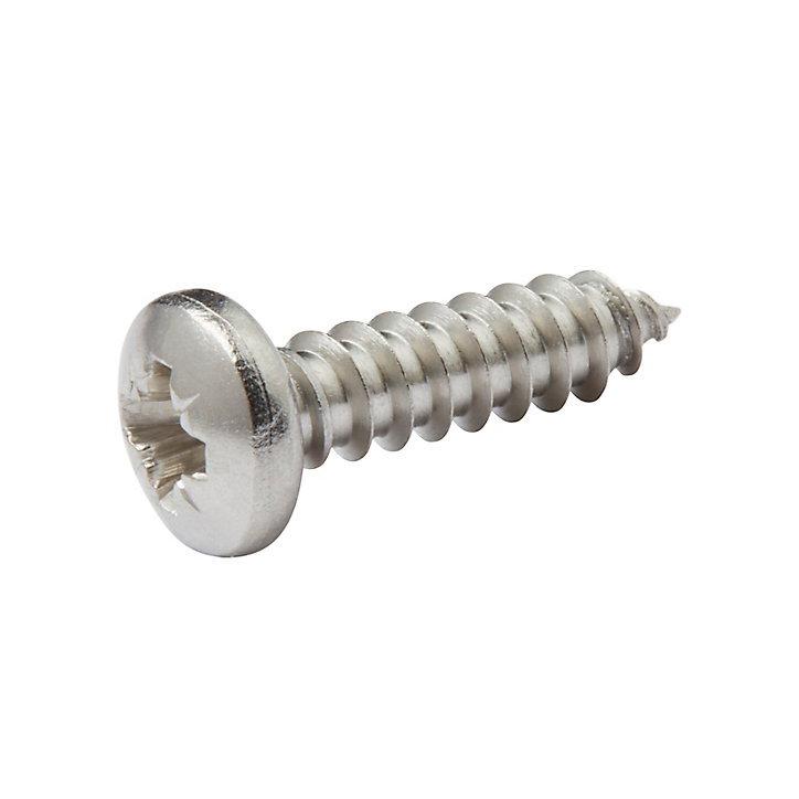 Vis zinguée autoperceuses à tête cylindrique acier inoxydable A2, 4,2x16 mm - 25 pièces
