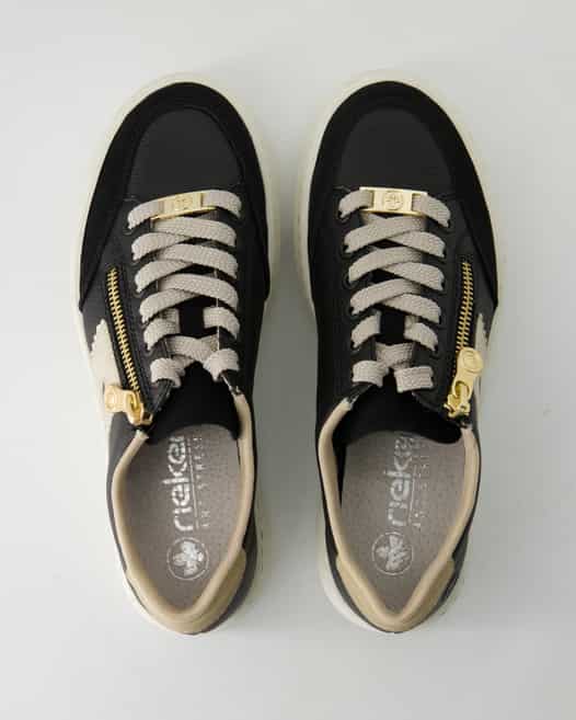 Rieker Morokko Sneaker in Schwarz