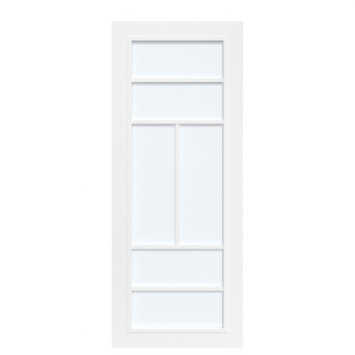 Arne & Bodil binnendeur ABD507 satijnglas - wit afgelakt - glaslat wit