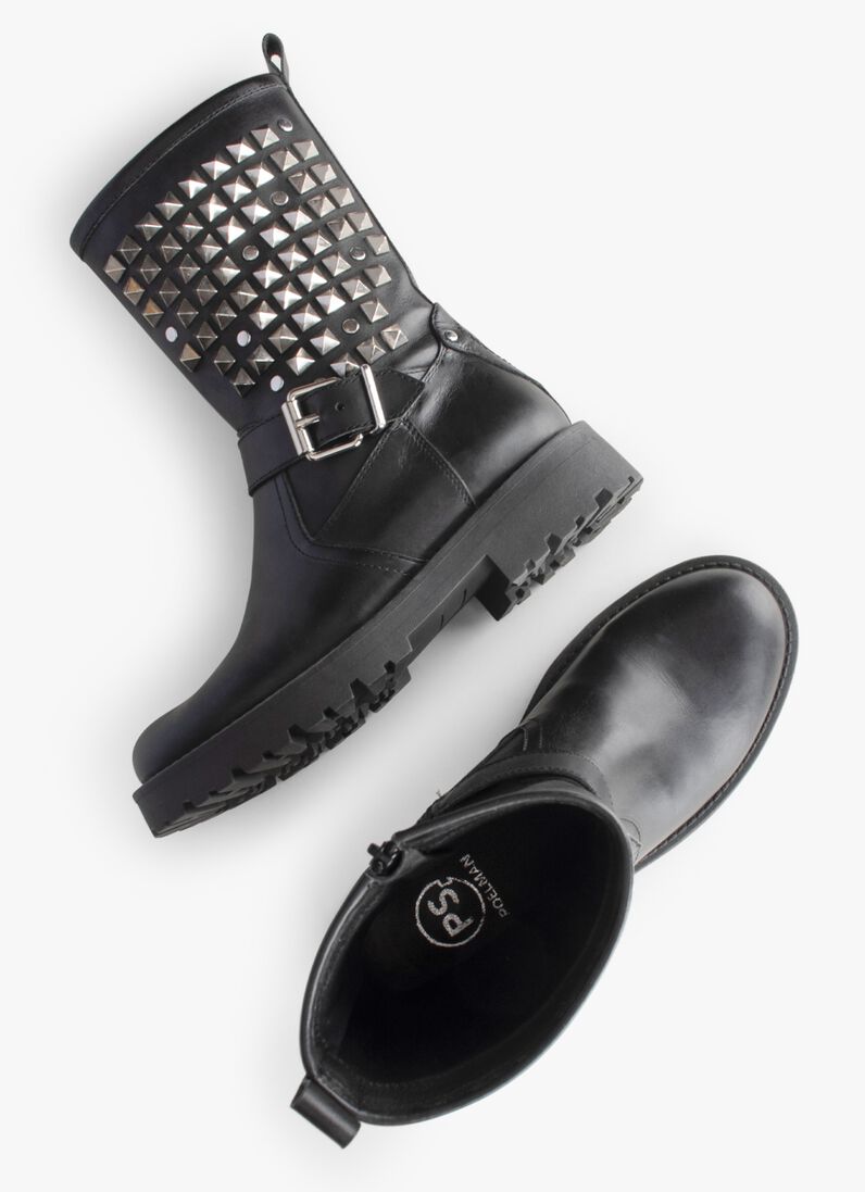 PS POELMAN zwarte ps poelman biker boots lein