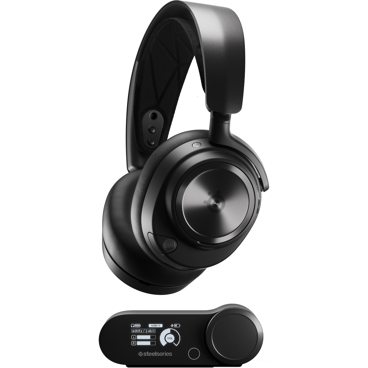 SteelSeries Arctis Nova Pro trådløst gamingheadsett (til PS5, sort)