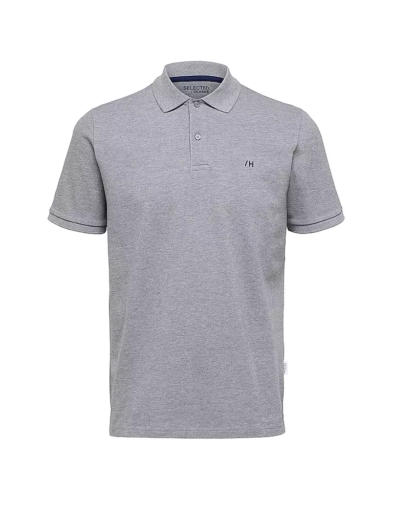 SELECTED Poloshirt SLHDANTE  grau
