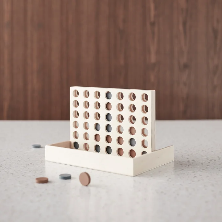 Kids Concept - Vier gewinnt, natur / blau / braun