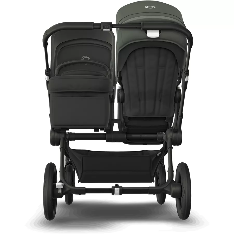 bugaboo Geschwisterwagen Donkey 5 Duo Complete BlackForest Green inklusive Wheelblades