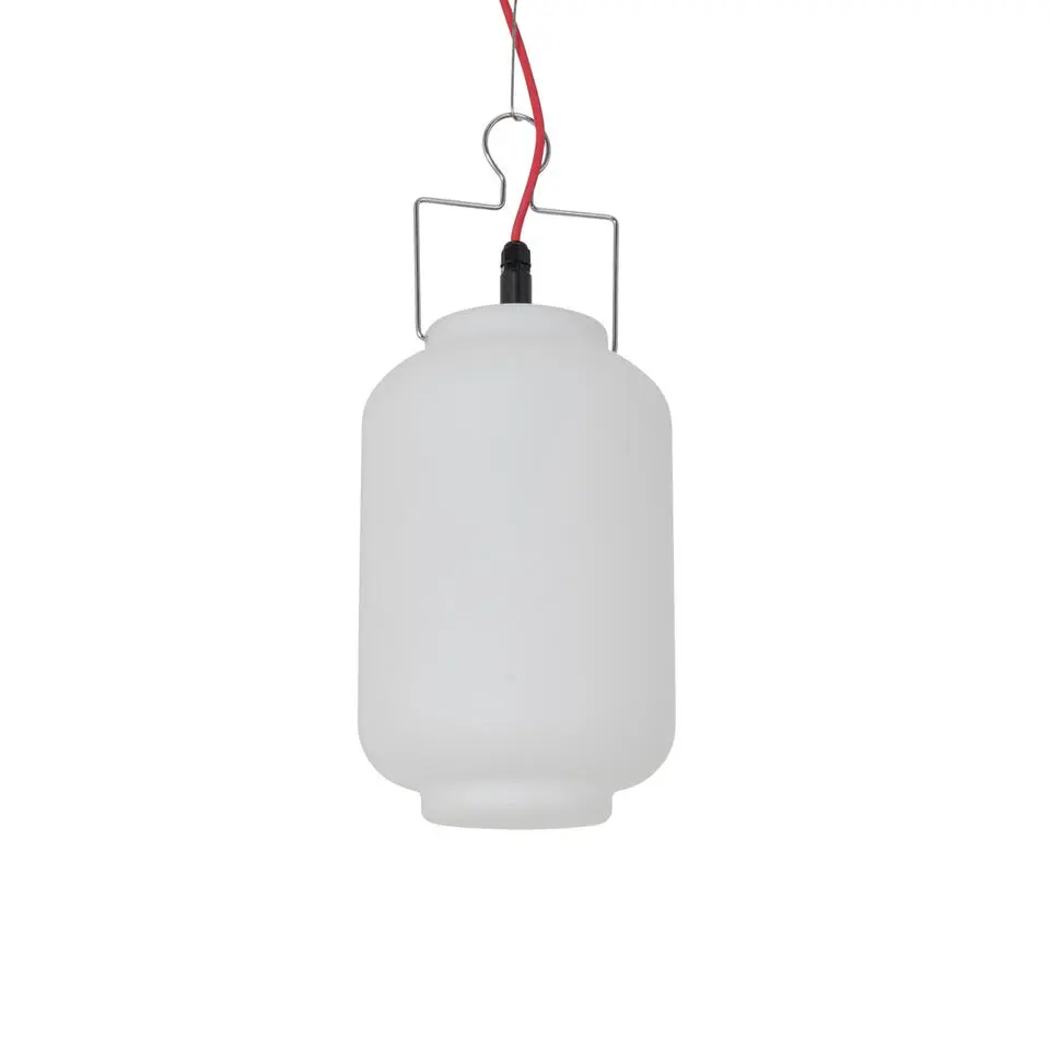 Qazqa hanglampen buiten pion wit e27