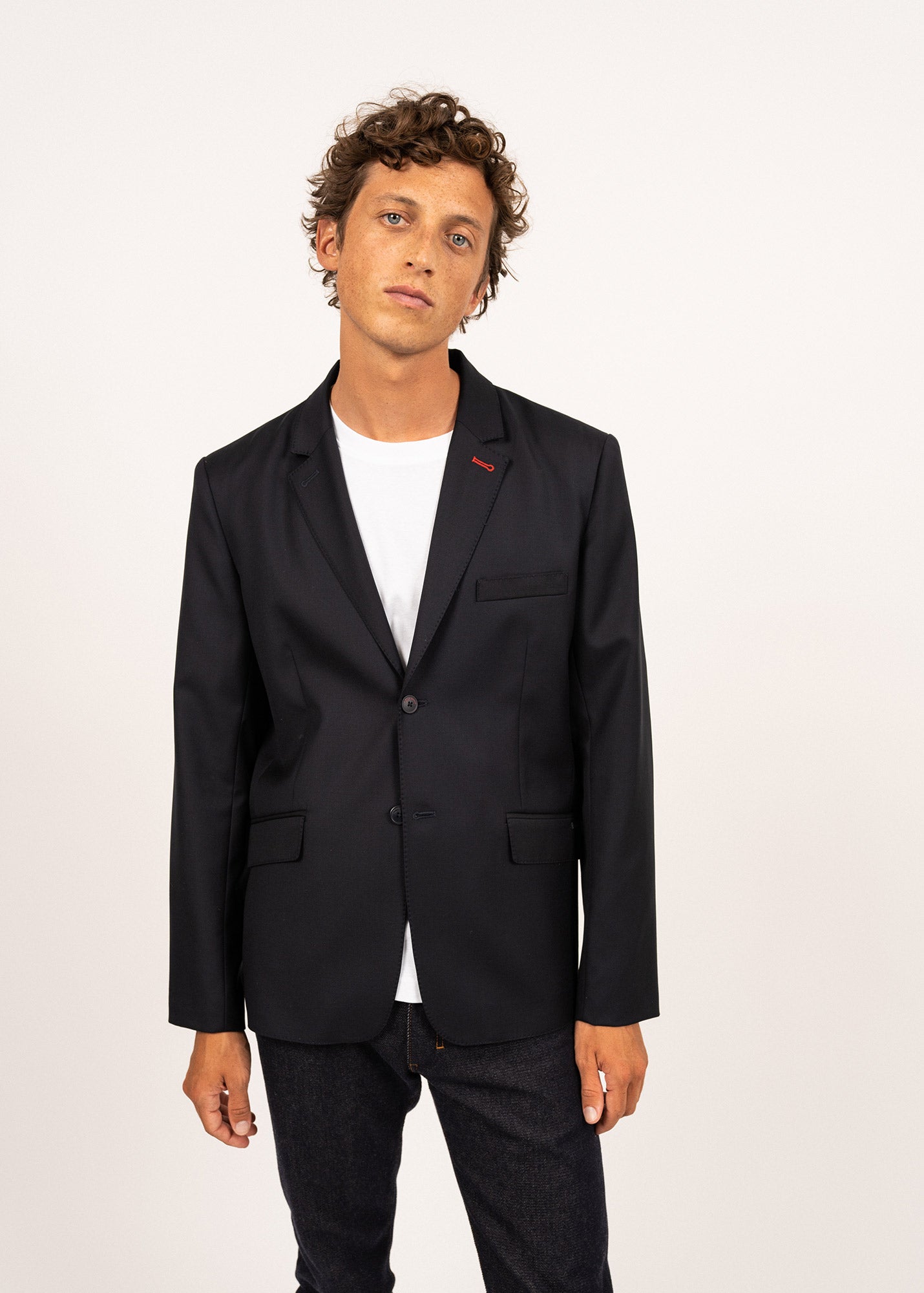 Blazer en drap de laine St Benoit