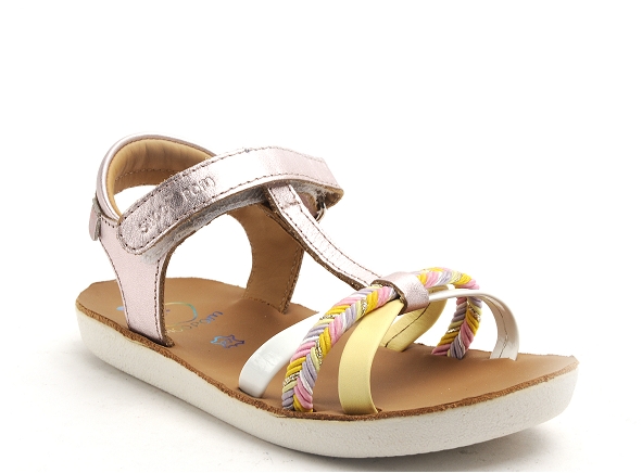 Shoo pom nu pieds enfant goa salome argent