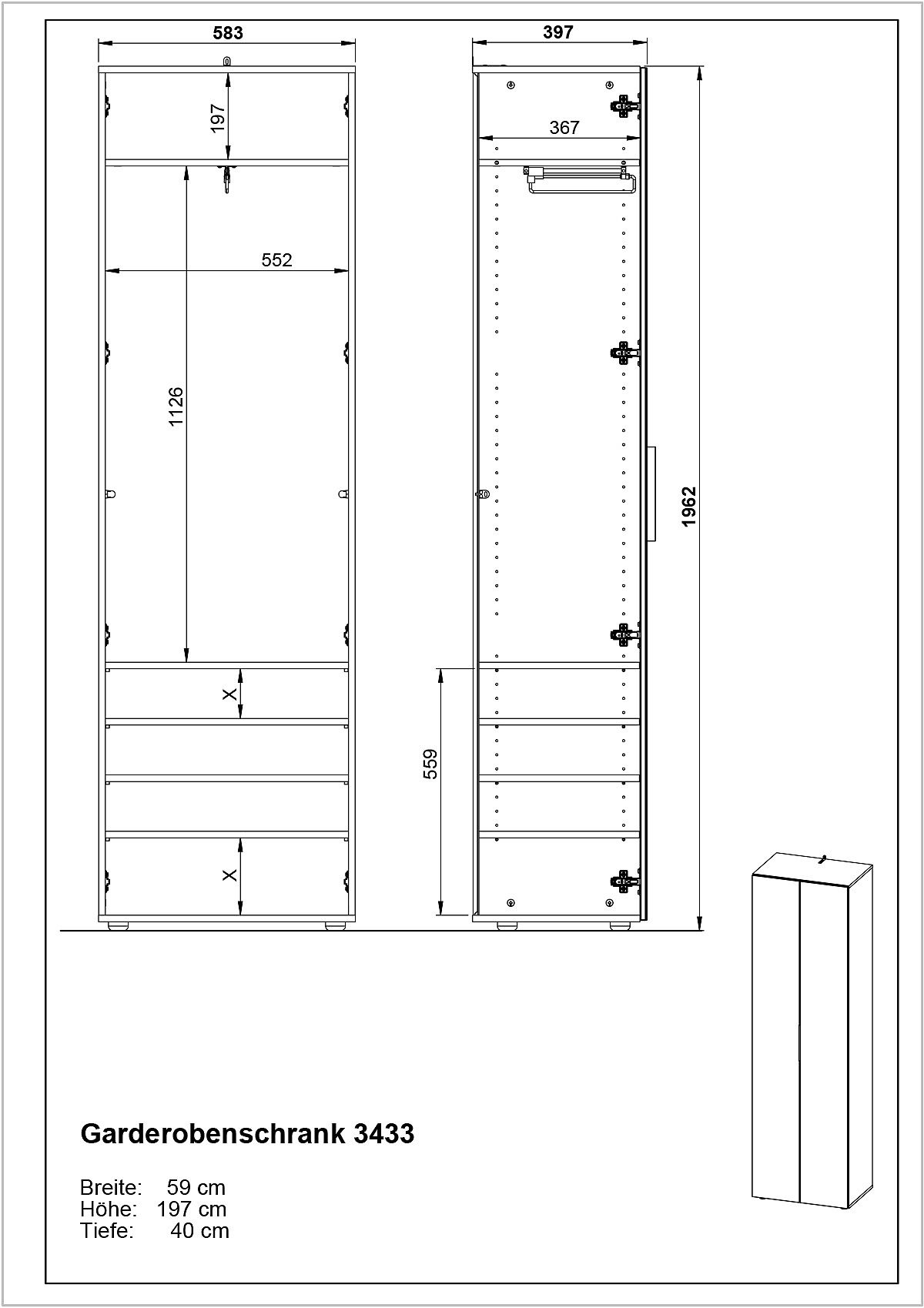Garderobenschrank GENOVA
