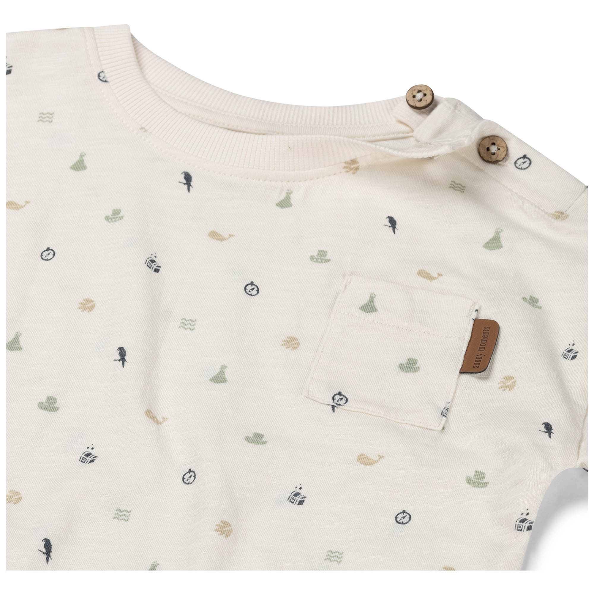 Prénatal peuter T-shirt korte mouwen all over print multi