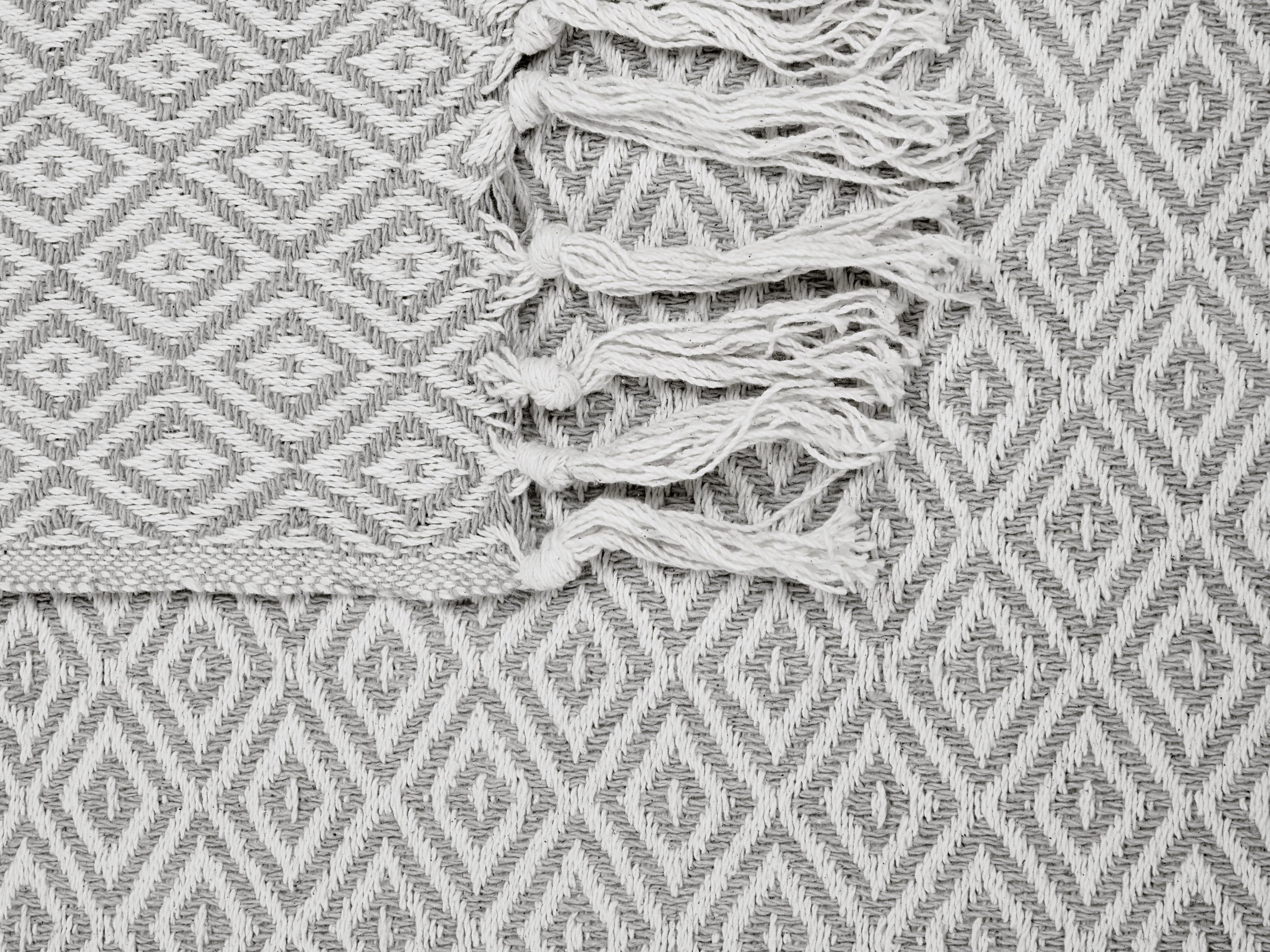 Plaid MITYAL Katoen 125 x 150 cm Taupe