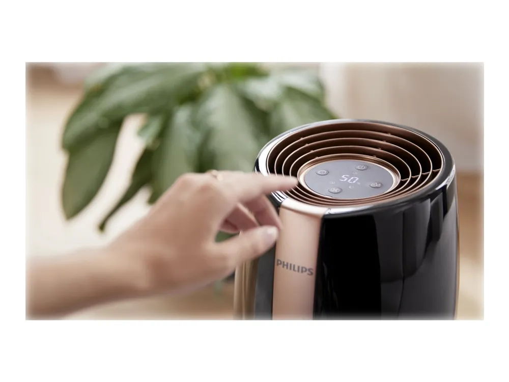 Philips 2000 series HU2718 - Luftfugter - på bord - sort/kobber