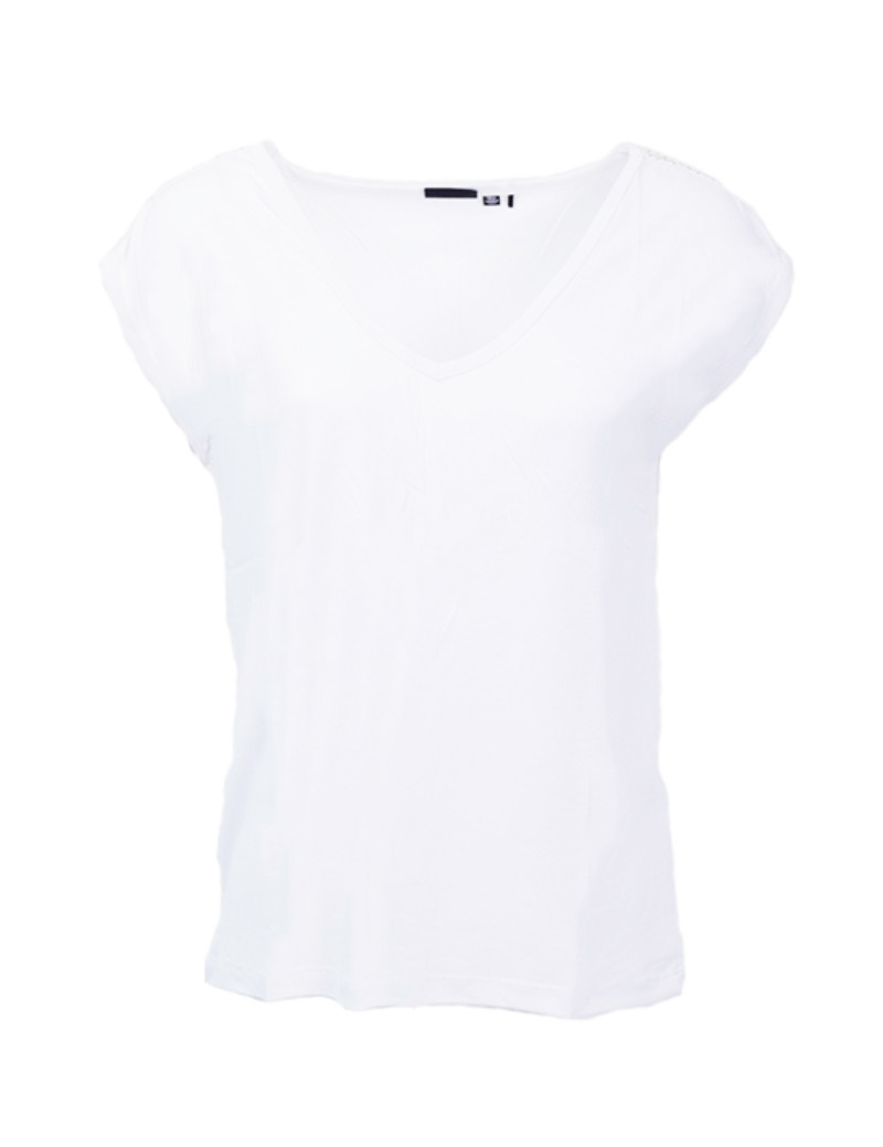 PIECES TOP EPAULETTES HAMALA BRIGHT WHITE