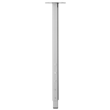 Duraline meubelpoot vierkant metaal grijs 30x30 mm verstelbare hoogte