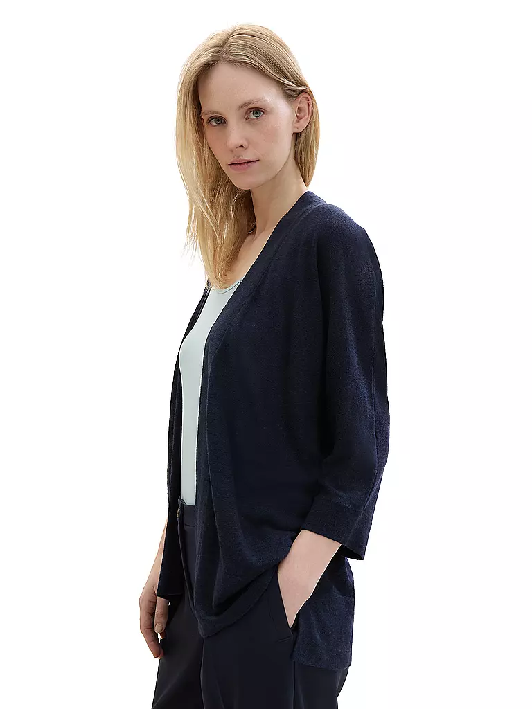TOM TAILOR Strickjacke blau
