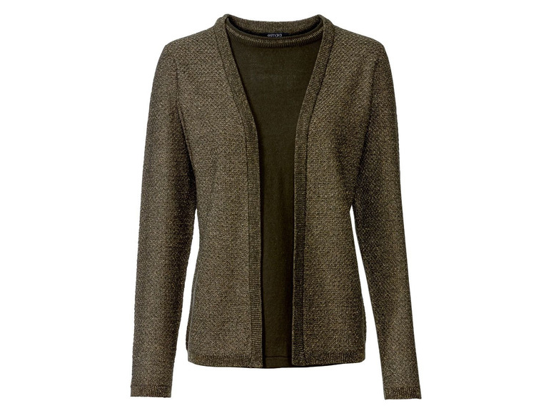 Gebreid vest voor dames, met ronde hals