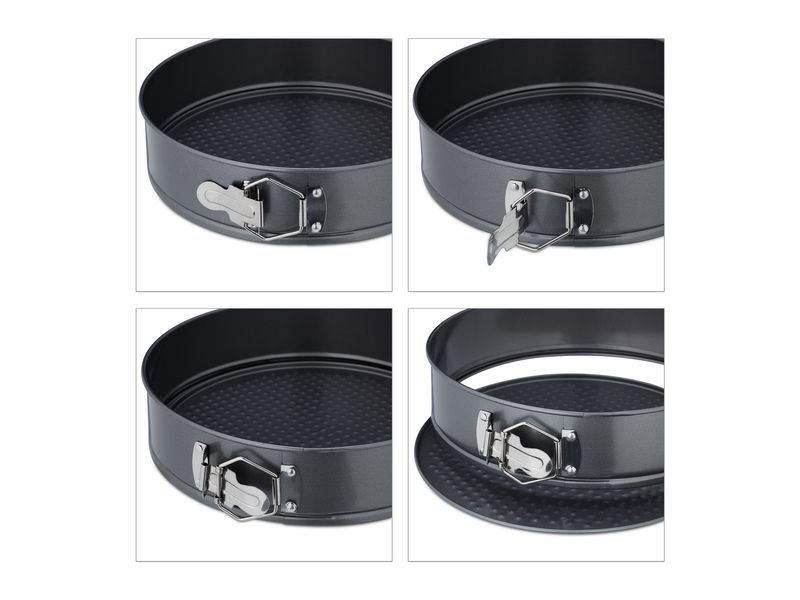 relaxdays Springform 8-teilig Runde Kuchenbackformen-Set