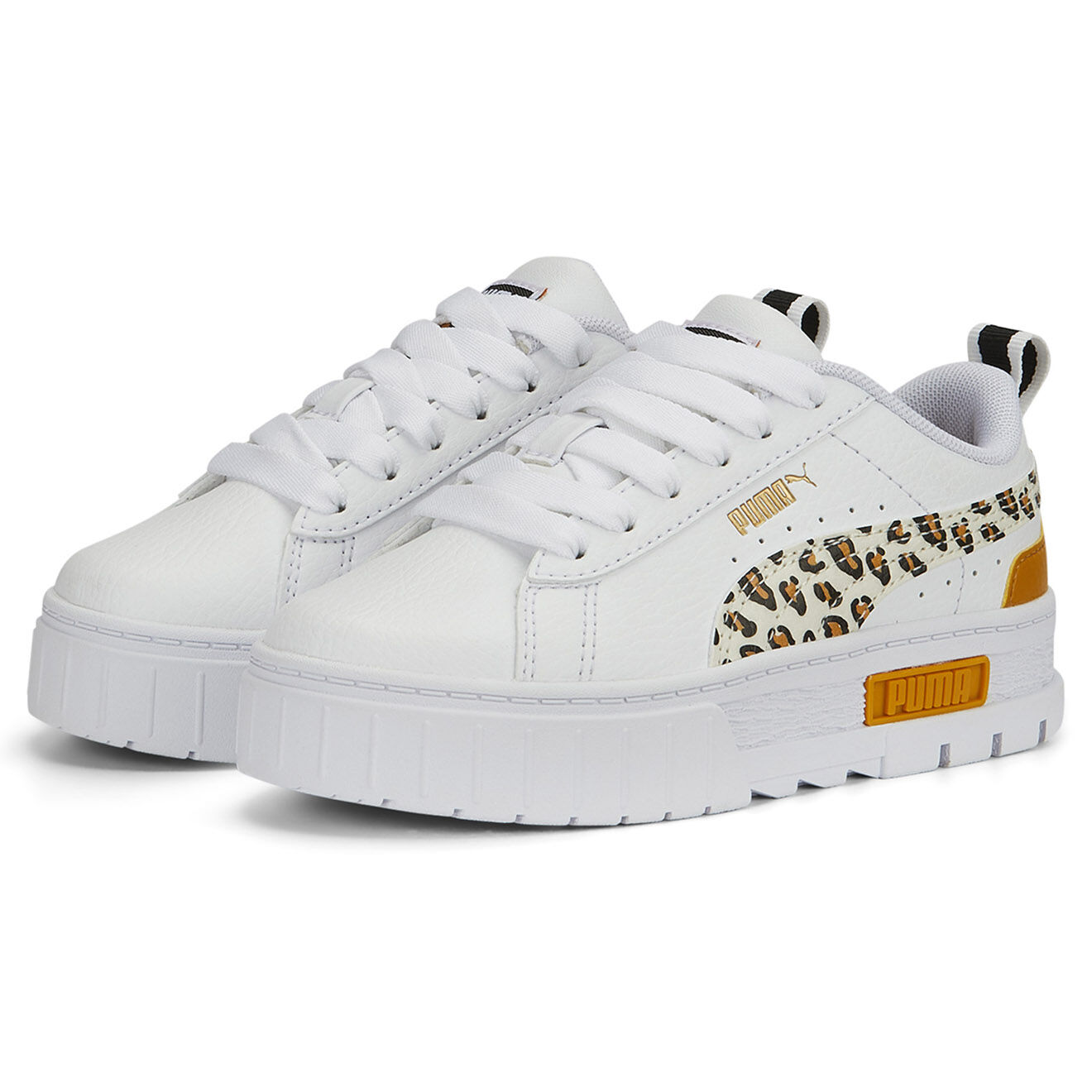 Puma Baskets Mayze Wild blanc/orange