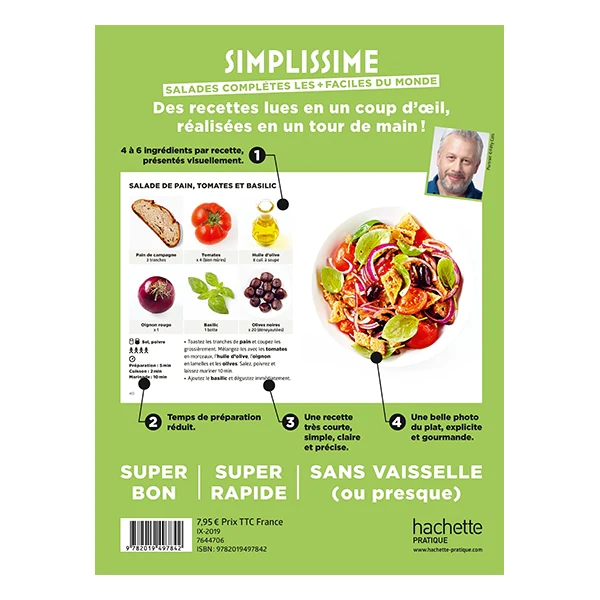 Livre Simplissime Salades complètes les plus faciles du monde Hachette