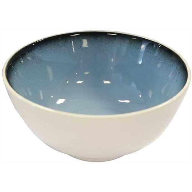 Oriental Nagoya Ronde Kom Blauw Binnen Wit Buiten 12cm