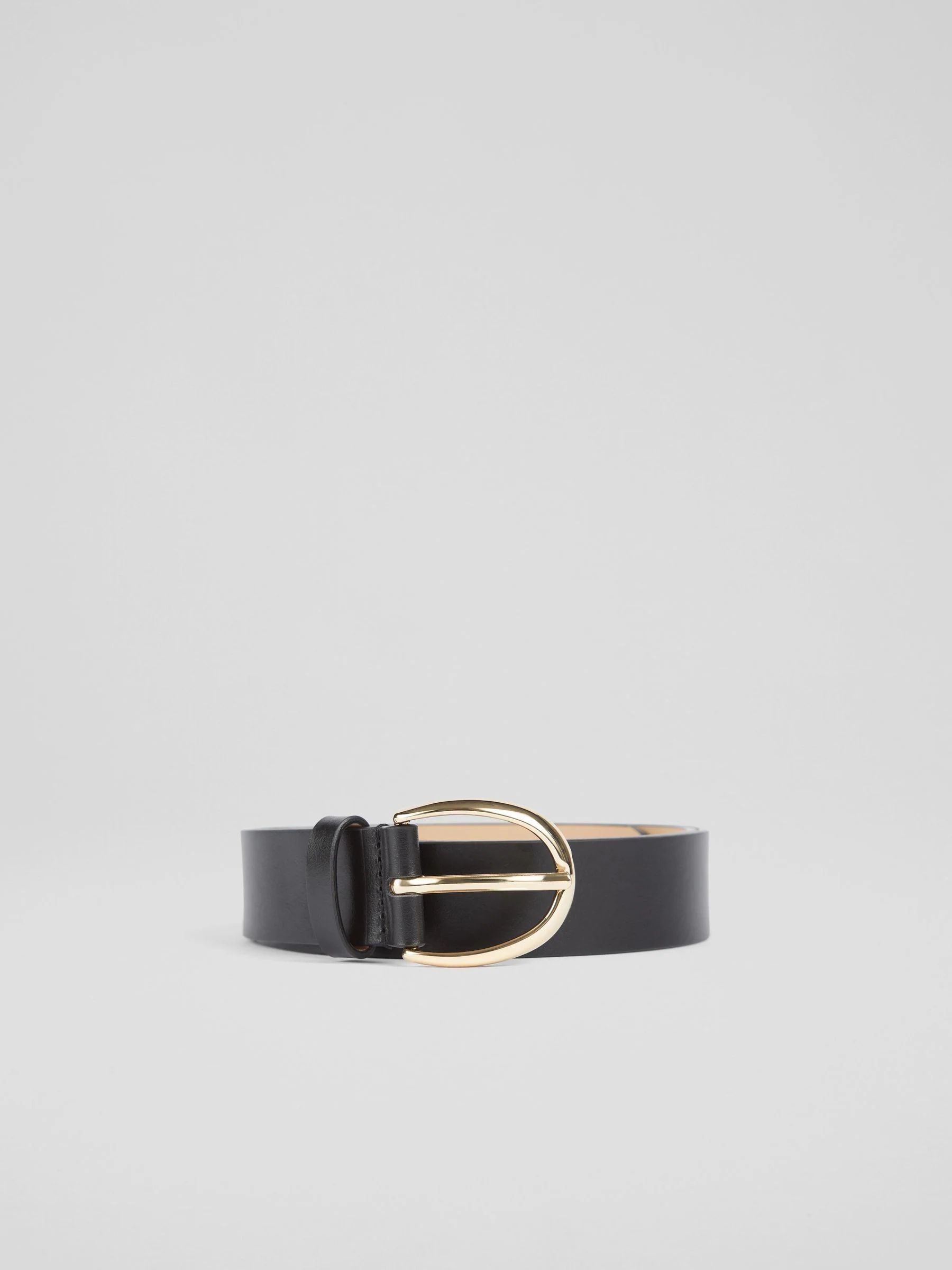 LK Bennett Julian klassieke zwarte jeansriem