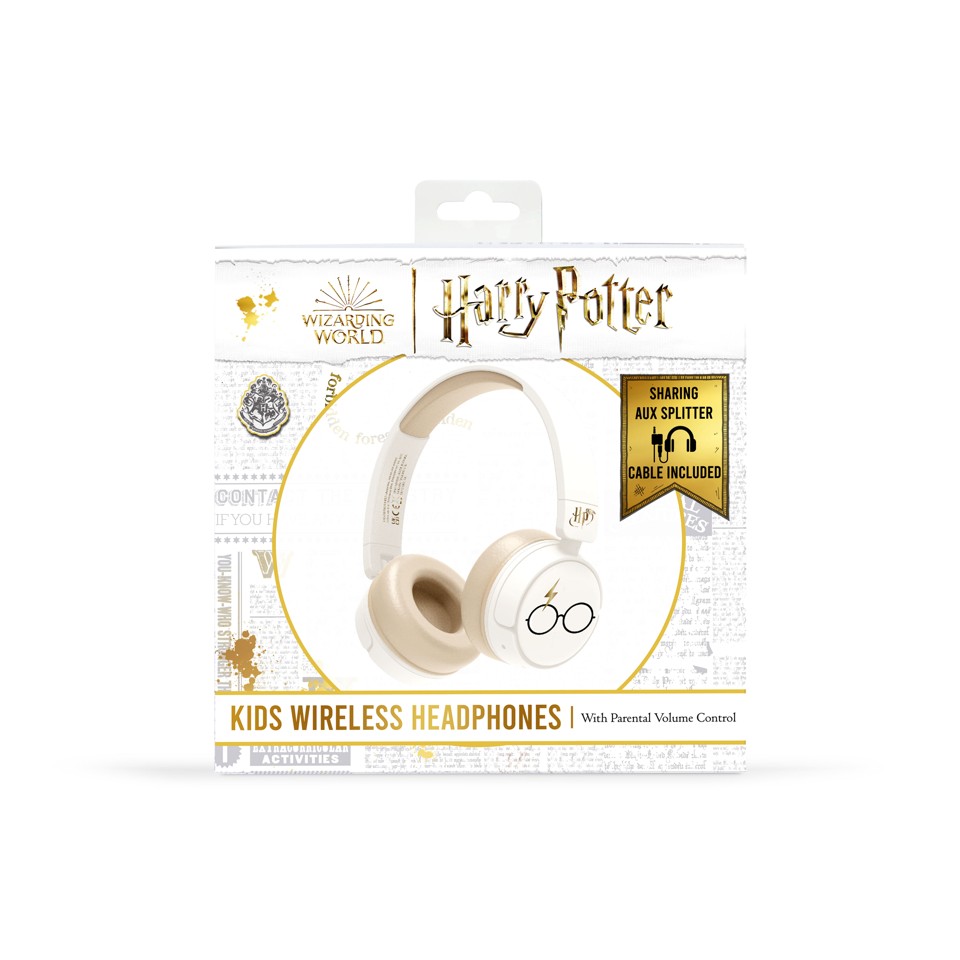 OTL - Bluetooth Hovedtelefoner m/Voksen Kontrol - Harry Potter (Hvid)