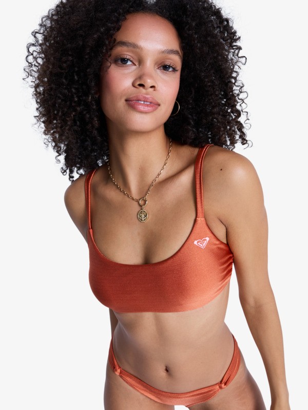 Beachside Bohemia Athletic Bra Haut de bikini bralette Orange Femme