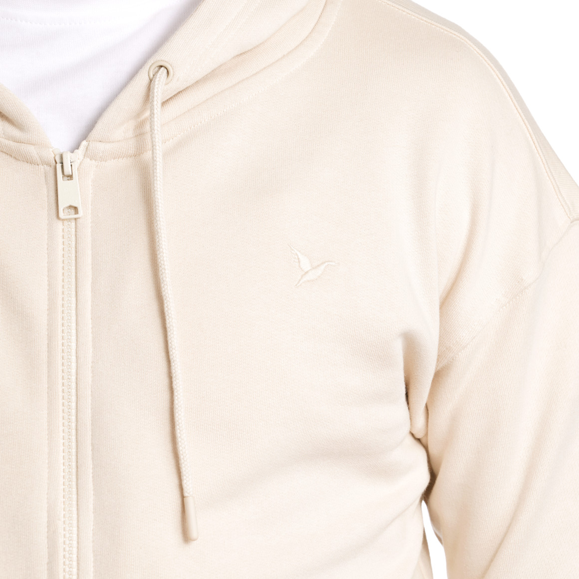 Jonas Nielsen Herren Sweatjacke mit Kapuze beige