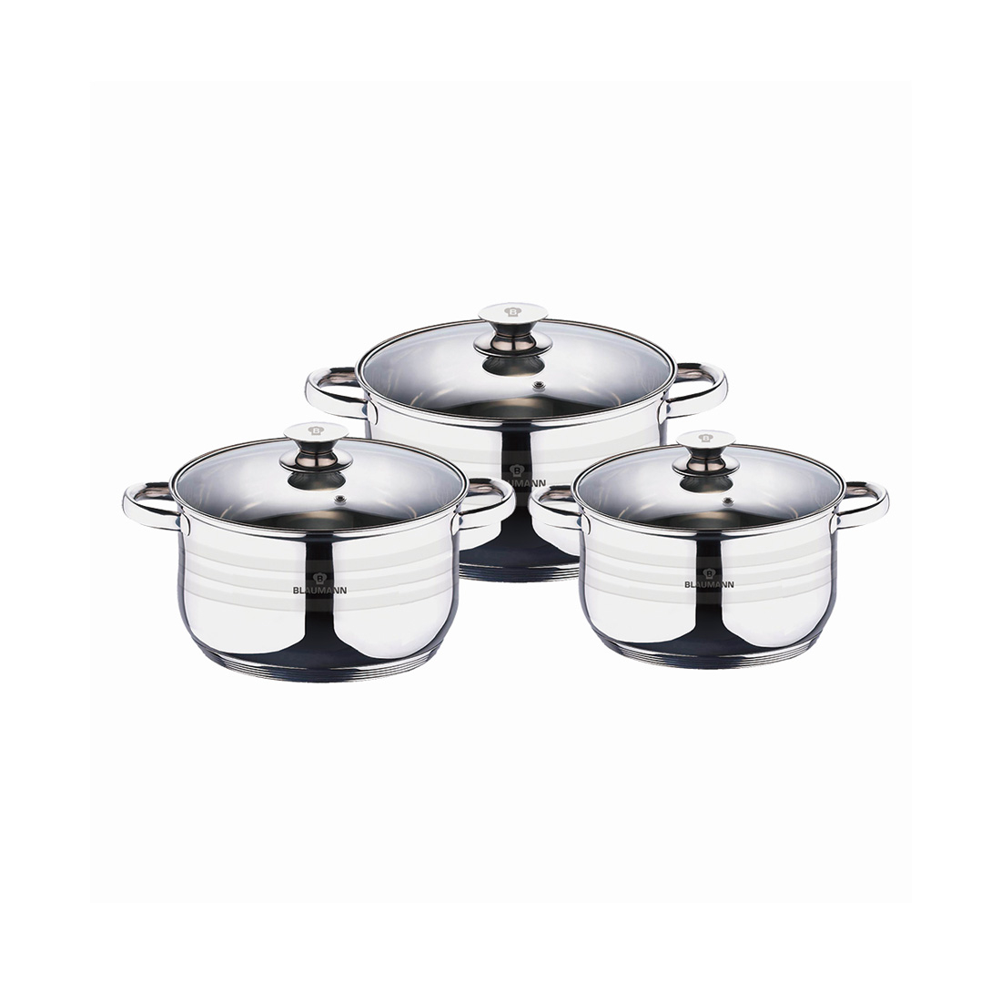 Blaumann 6-teiliges Topf-Set Edelstahl Gourmet Line