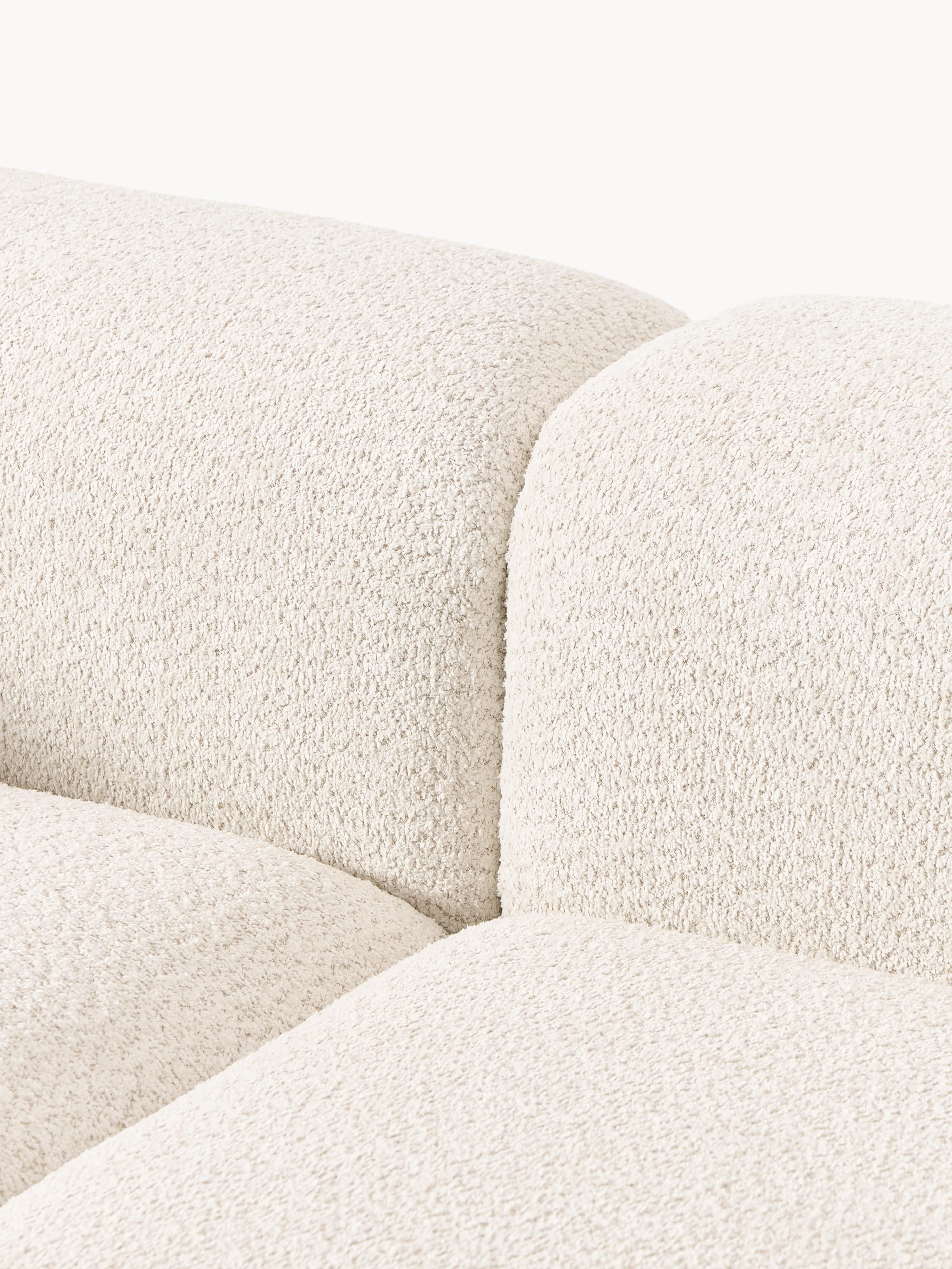 Modulaire bank Natalie (3-zits) van teddy-bouclé