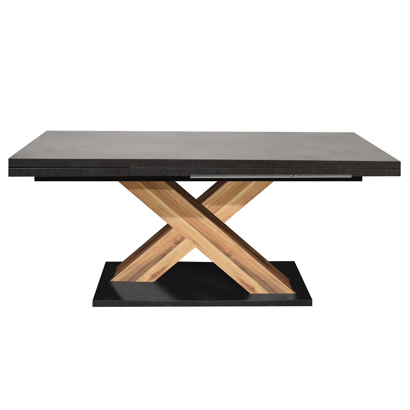 Esstisch - graphit - Plankeneiche - ausziehbar - 160 cm
