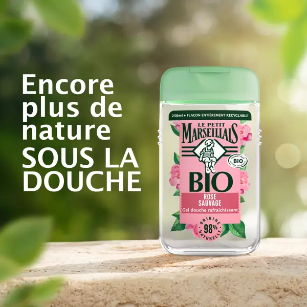 Le Petit Marseillais Gel de Banho Hidratante Orgânico Rosa Selvagem 250ml