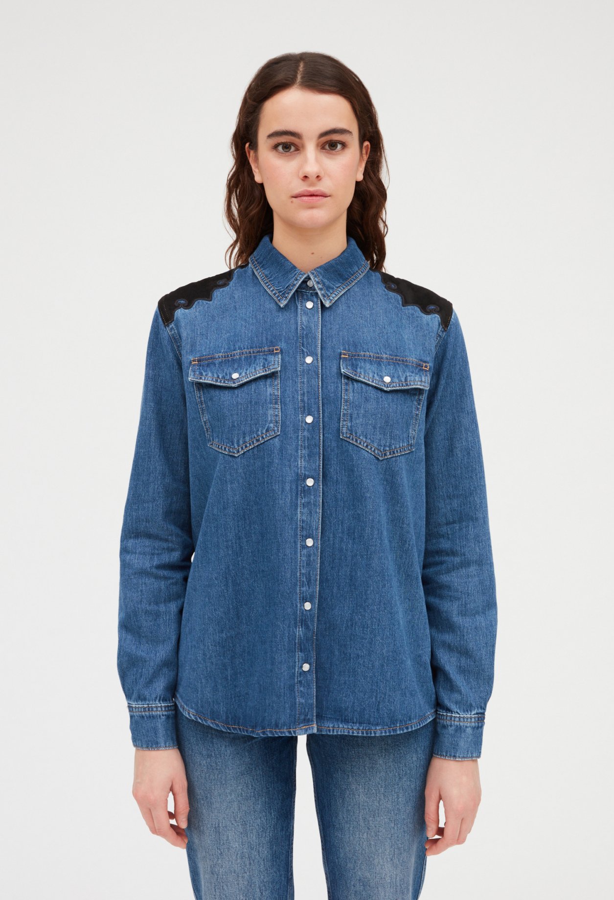 Chemise jean mid blue