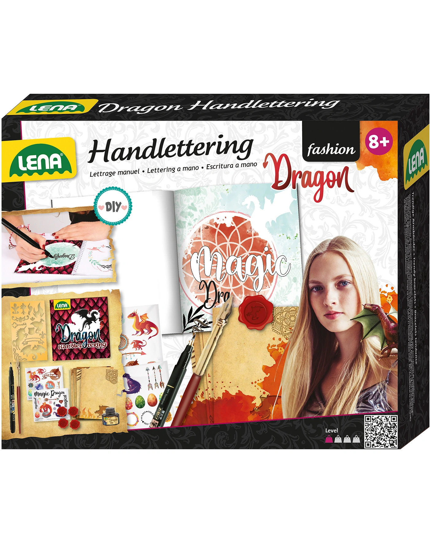 Handlettering-Set DRAGON in bunt
