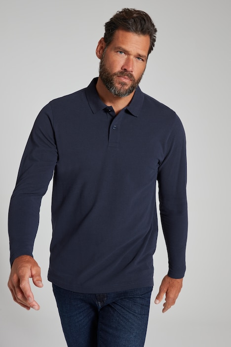 JP 1880 Poloshirt, Basic, Langarm, Piqué, bis 8 XL