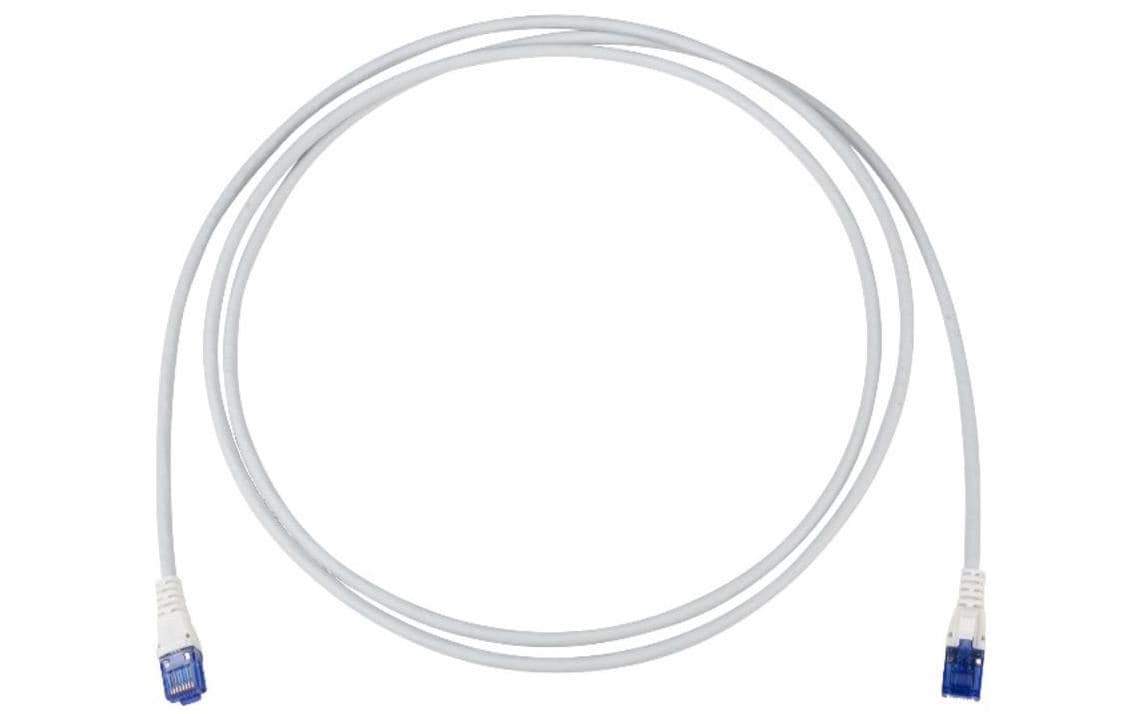 Patchkabel Cat 6, U/UTP, 1 m, GrauRangierkabel RJ45/u zu RJ45/u mit LSZH Mantel