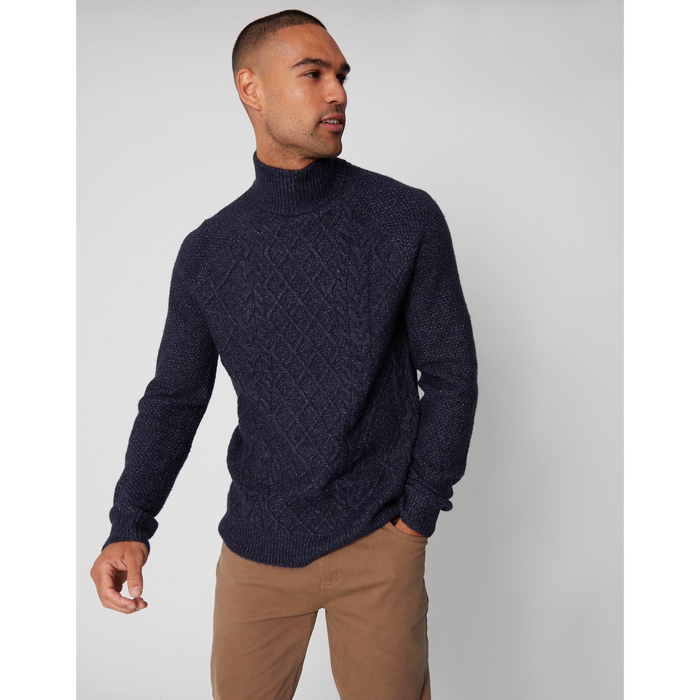Threadbare TB Ayres Cable Knit Jumper Mens