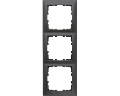 Berker 10139949 Afdekraam 3-voudig S.1 antraciet/mat