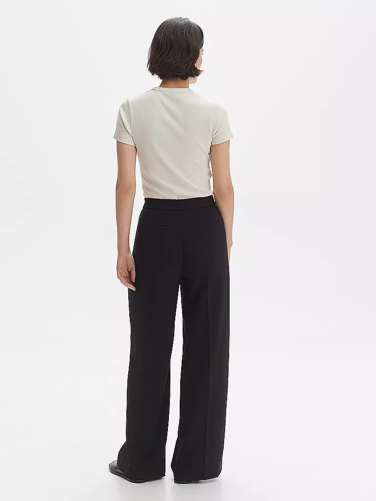 OPUS Marlenehose MARZENA ASYMMETRIC schwarz