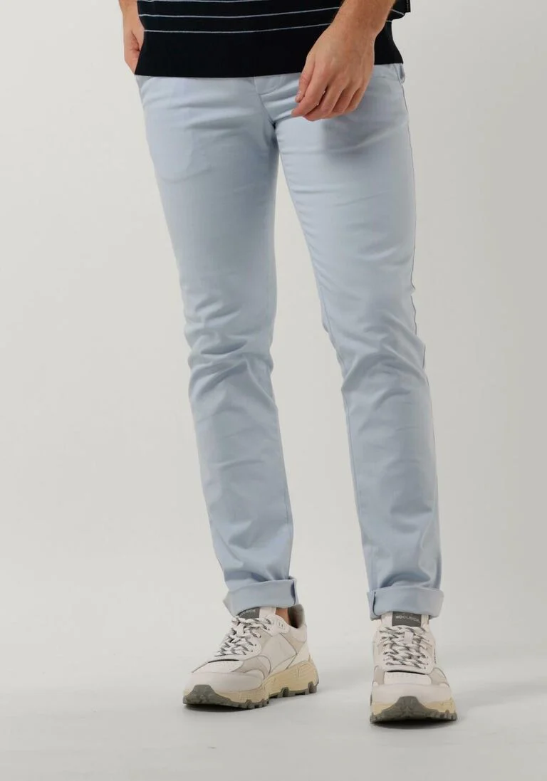 TOMMY HILFIGER lichtblauwe tommy hilfiger chino bleecker chino 1985 pima cotton