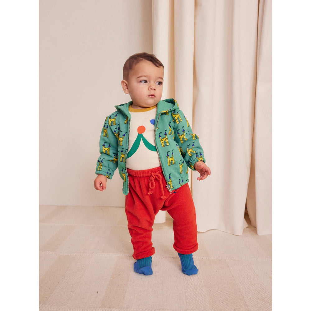 Køb Bobo Choses Green Faraway Castle All Over Zipped Sweatshirt