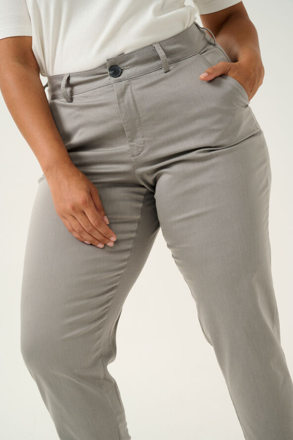 Kaffe Curve KCleana Chino 7/8 Pants Steeple gray