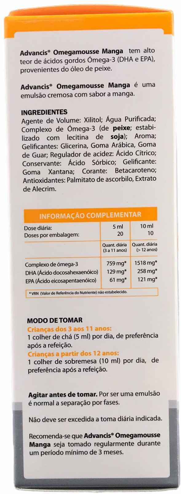 Advancis Omega Mousse 200ml